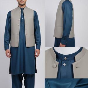 mens-blue-shalwar-kameez-with-contrast-beige-waistcoat
