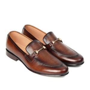 burnished-brown-leather-horsebit-loafers